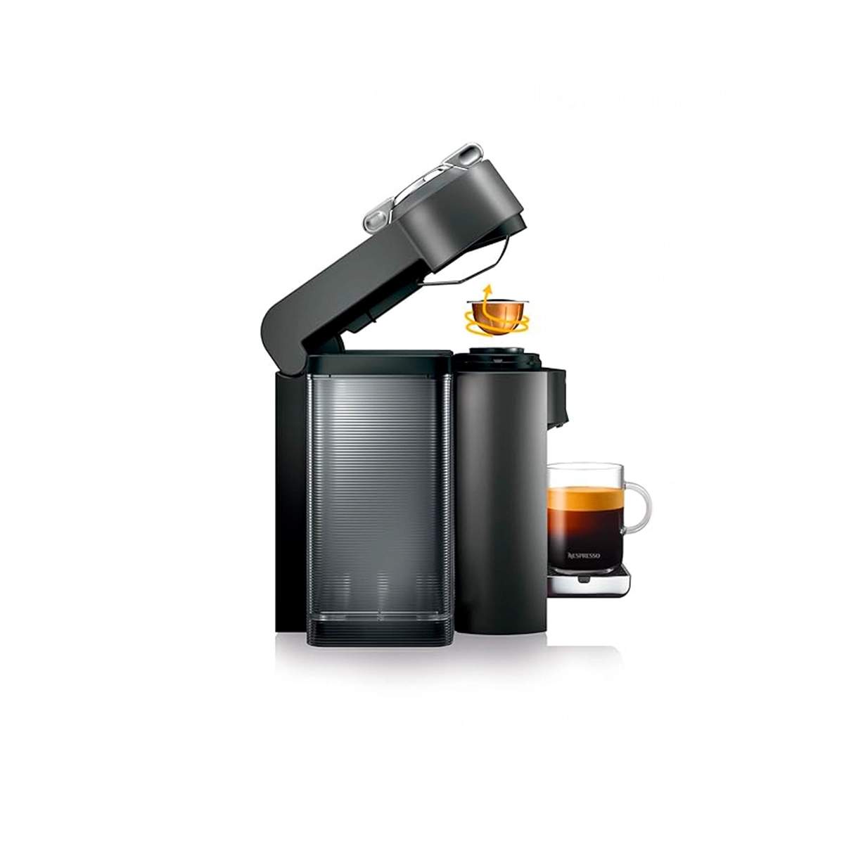 Cafetera Espresso Vertuo Flathead Color Negro Nespresso - Miniatura 2