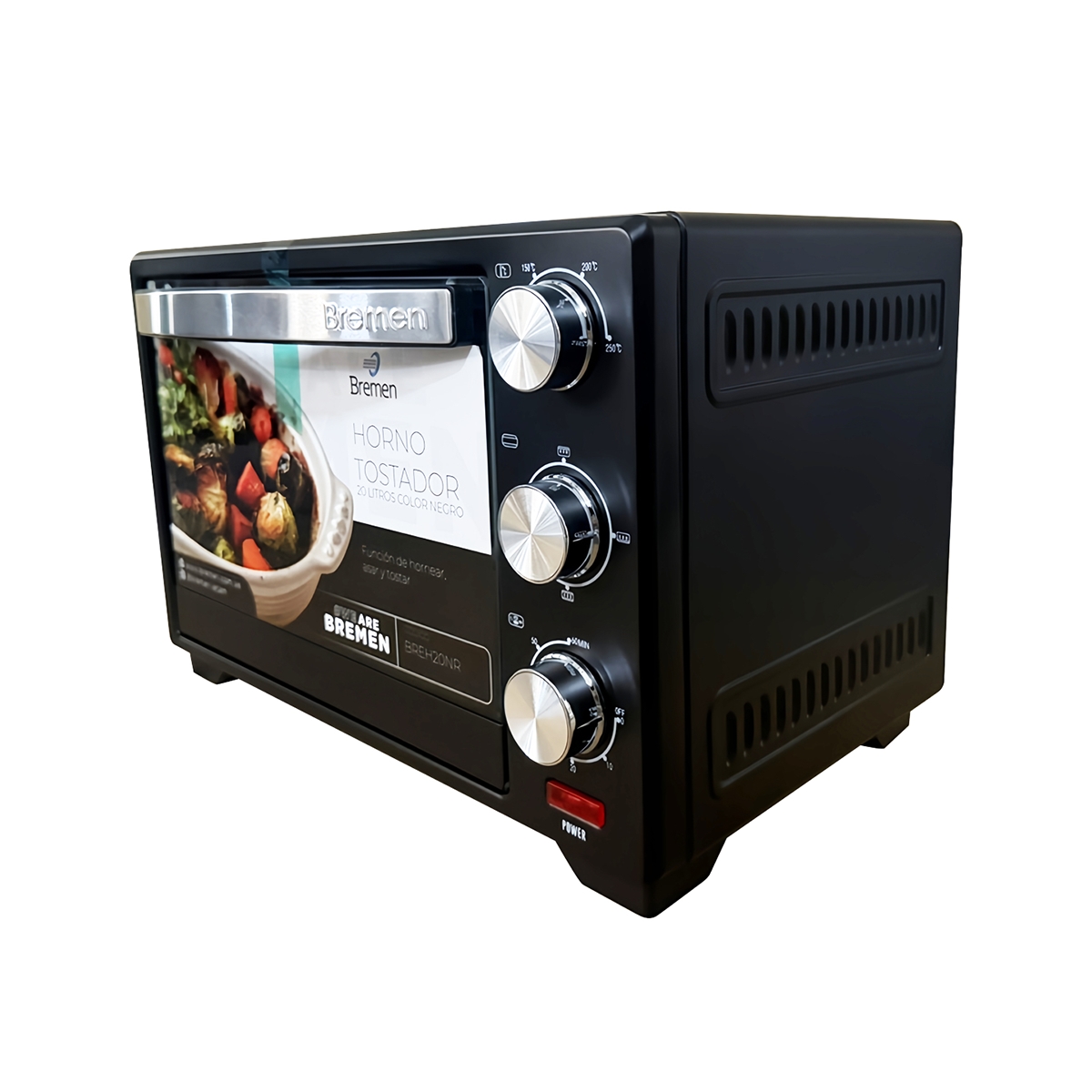 Horno Tostador 20 Litros Color Negro Bremen - Miniatura 3