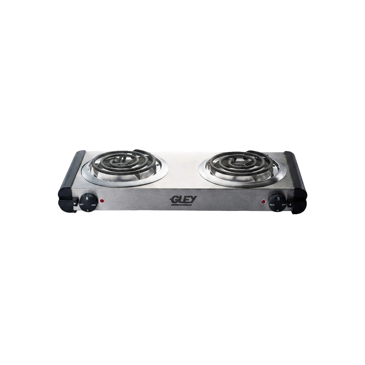 Cocina Eléctrica 2 Hornillas Acero Inoxidable G-Ley