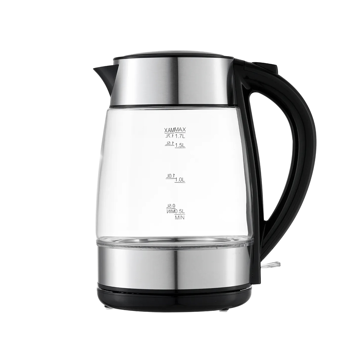 Tetera Eléctrica 1.7 Litros De Borosilicato Y Acero Inoxidable Bremen