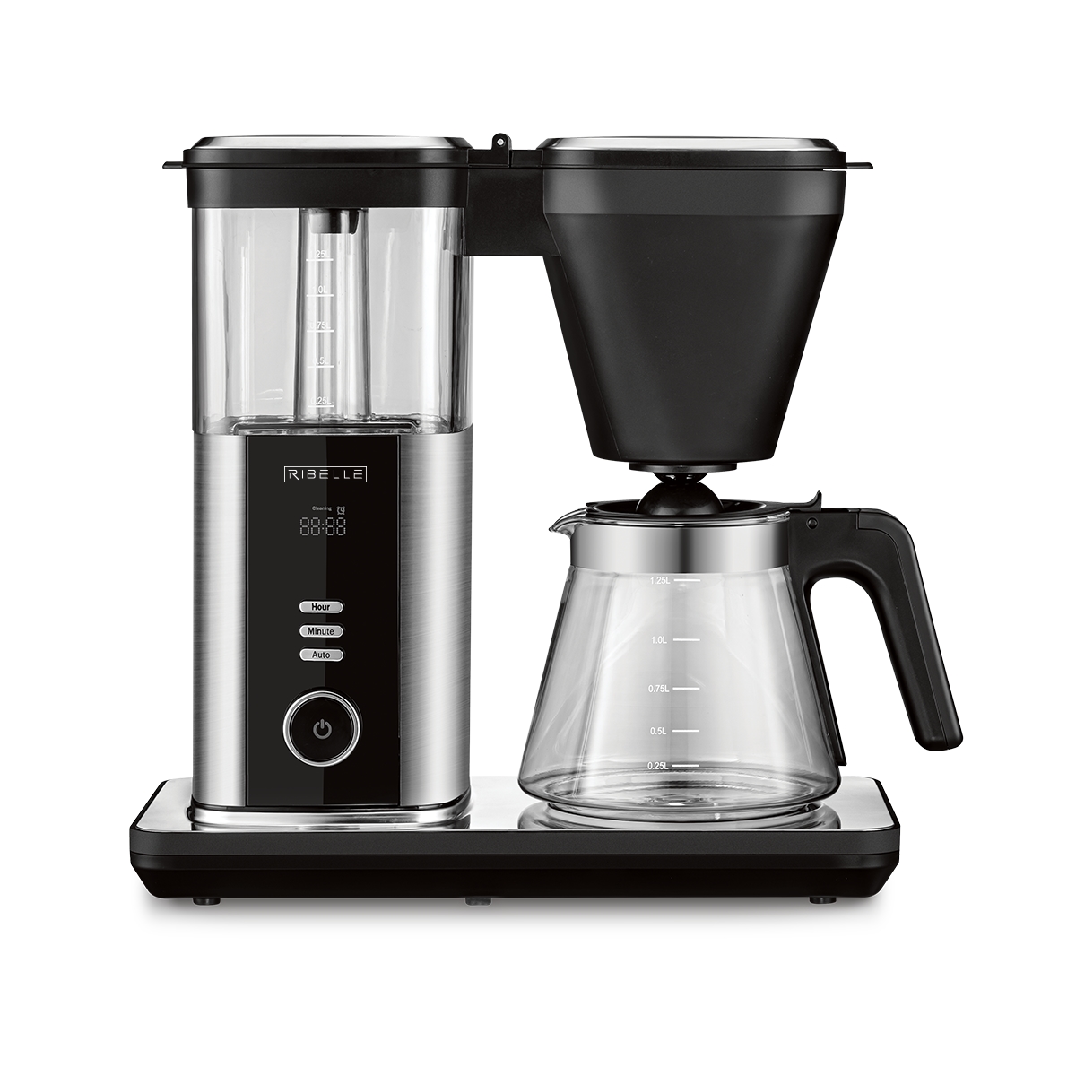 Cafetera 10 Tazas Acero Inoxidable Ribelle
