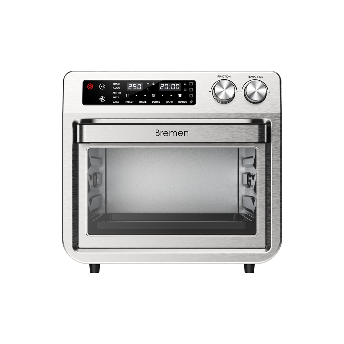 Horno Digital Freidora De Aire 25 Litros Acero Inoxidable Bremen