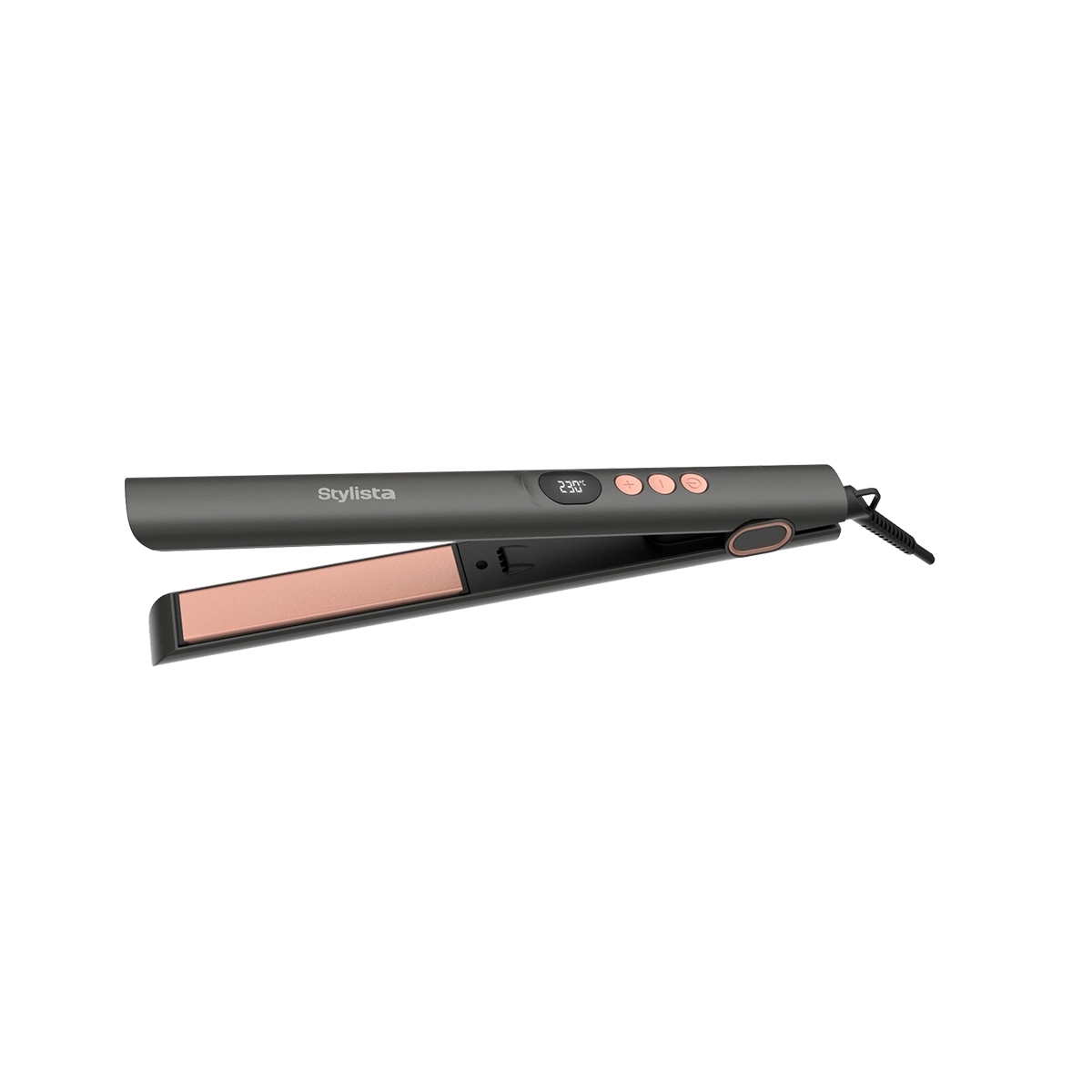 Plancha Alisadora de Cabello Color Gris Stylista - Miniatura 2