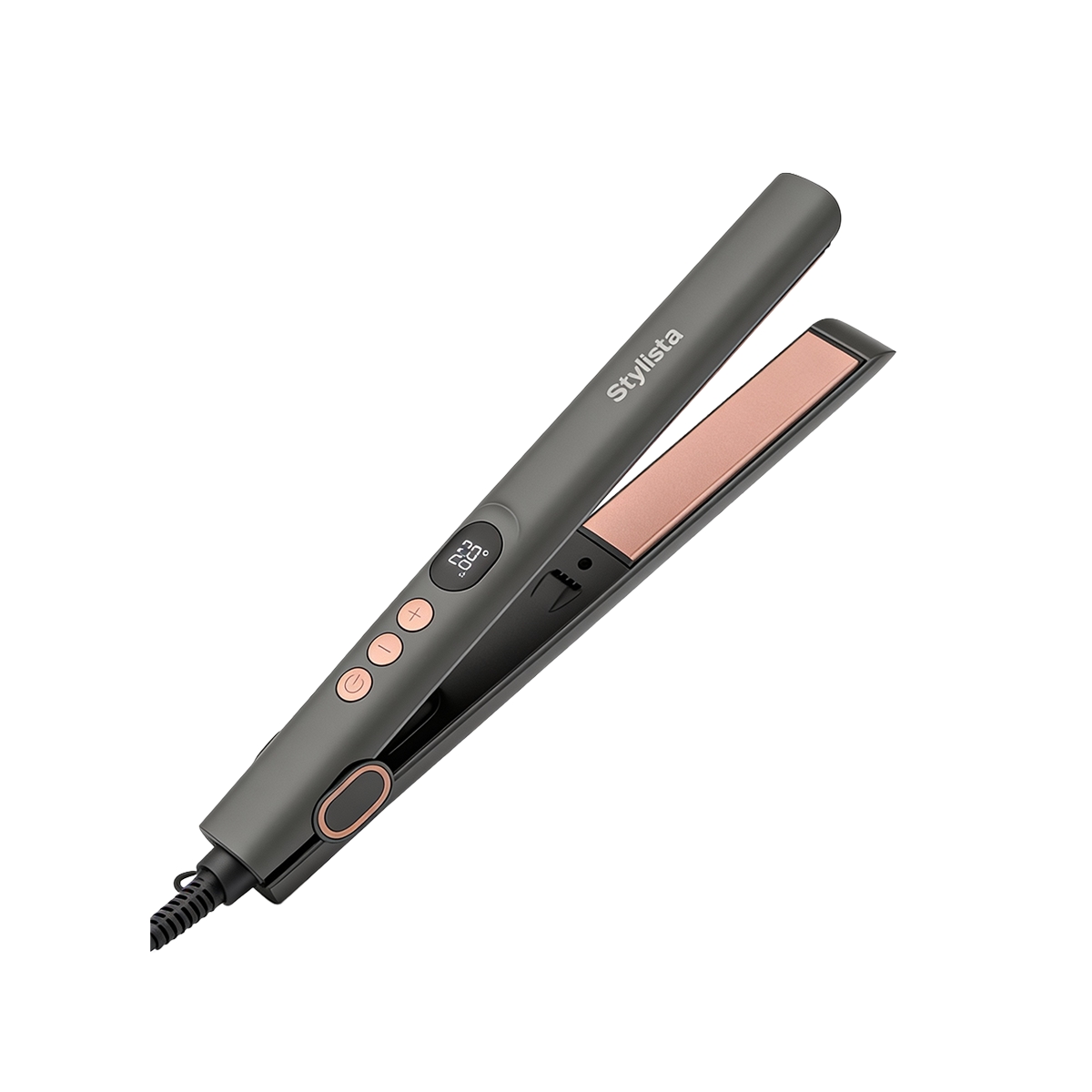Plancha Alisadora de Cabello Color Gris Stylista - Miniatura 4