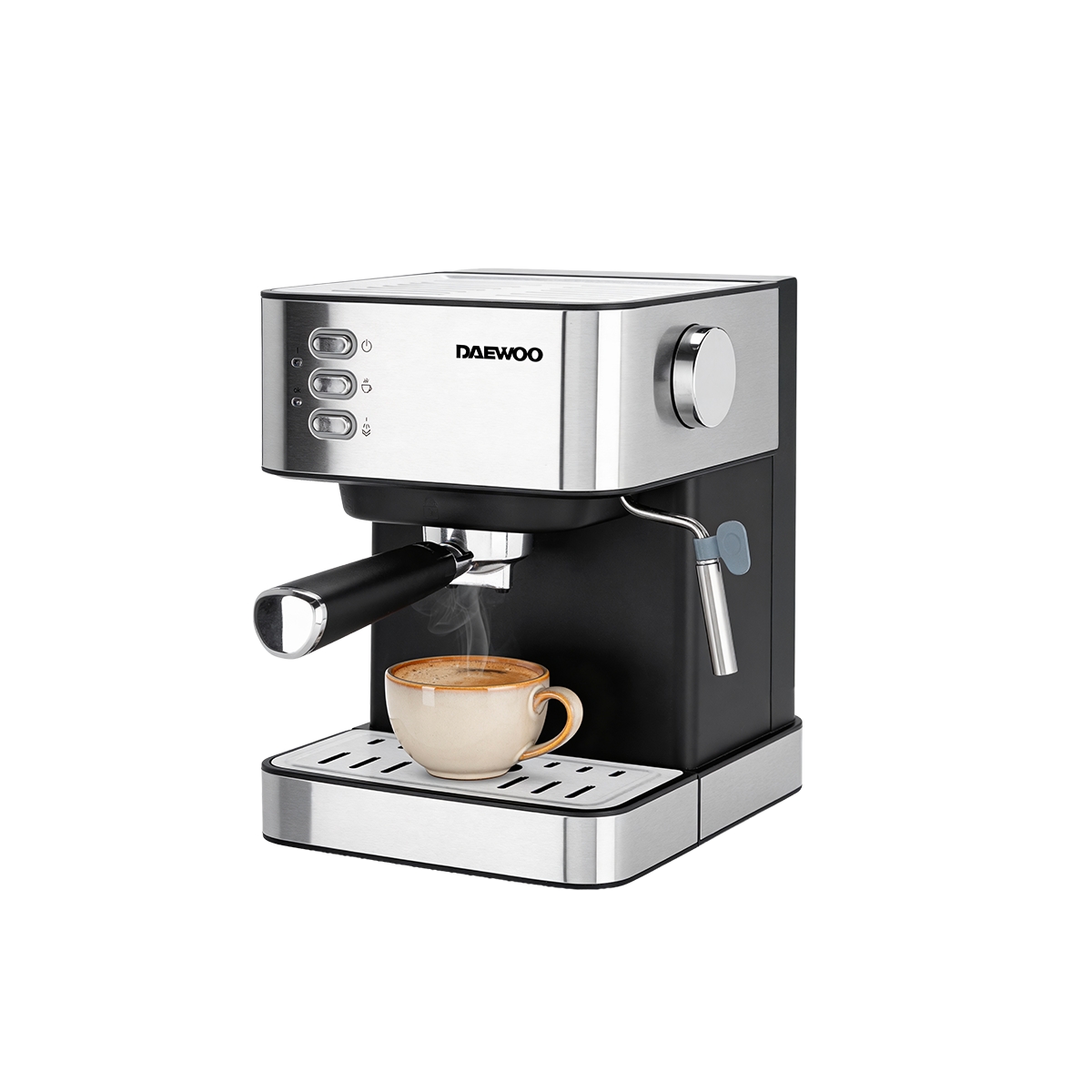Cafetera Espresso Programable 15 Bares Acero Inoxidable Daewoo - Miniatura 2