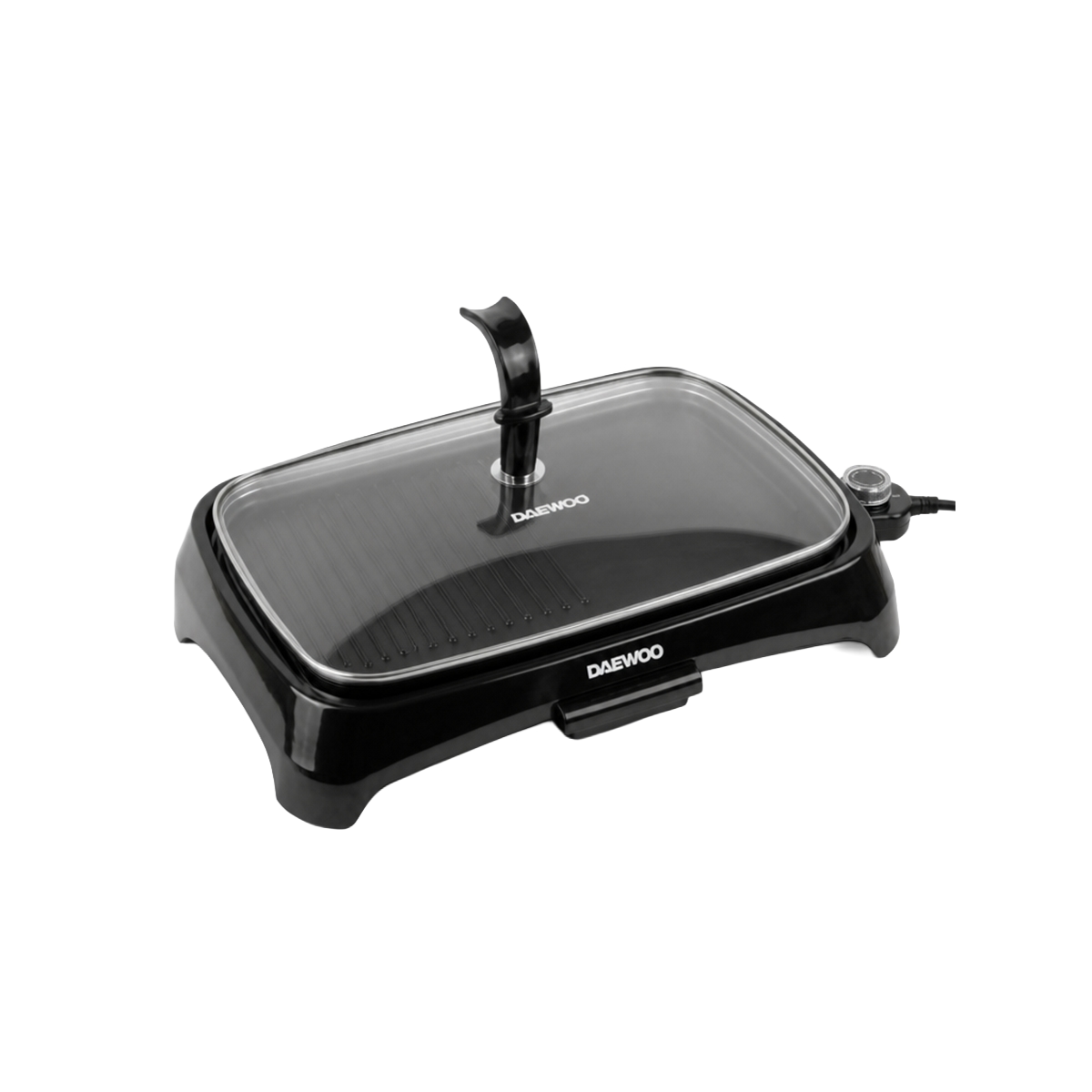 Parrilla Eléctrica Con Tapa Negro Daewoo - Miniatura 2