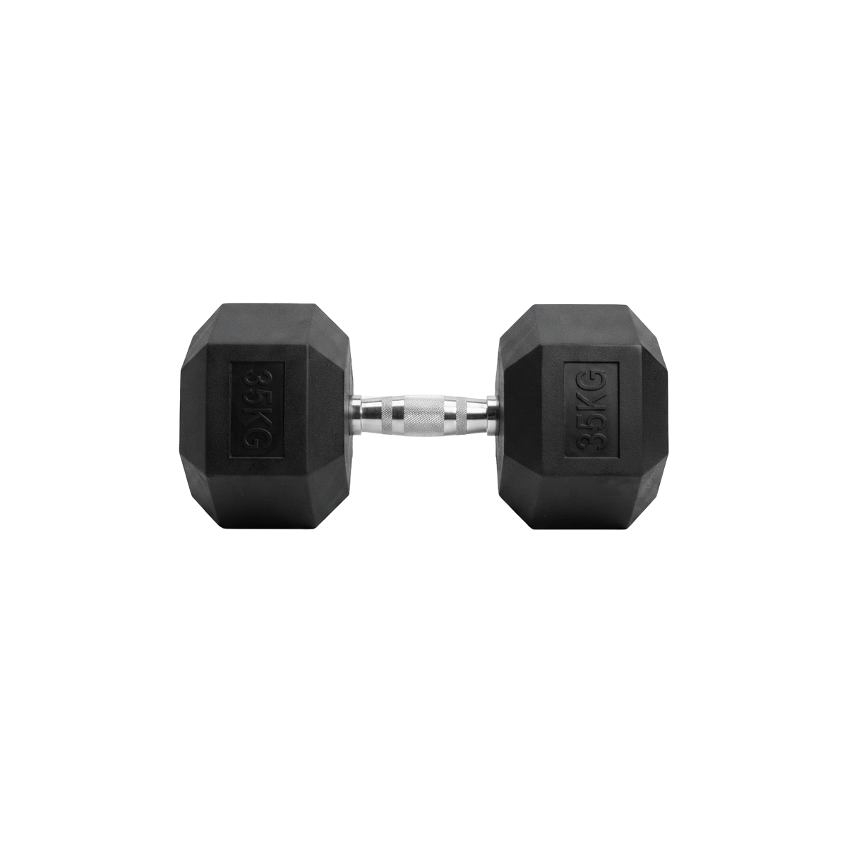 Mancuerna 35 Kg Hexagonal Color Negro Nexfit