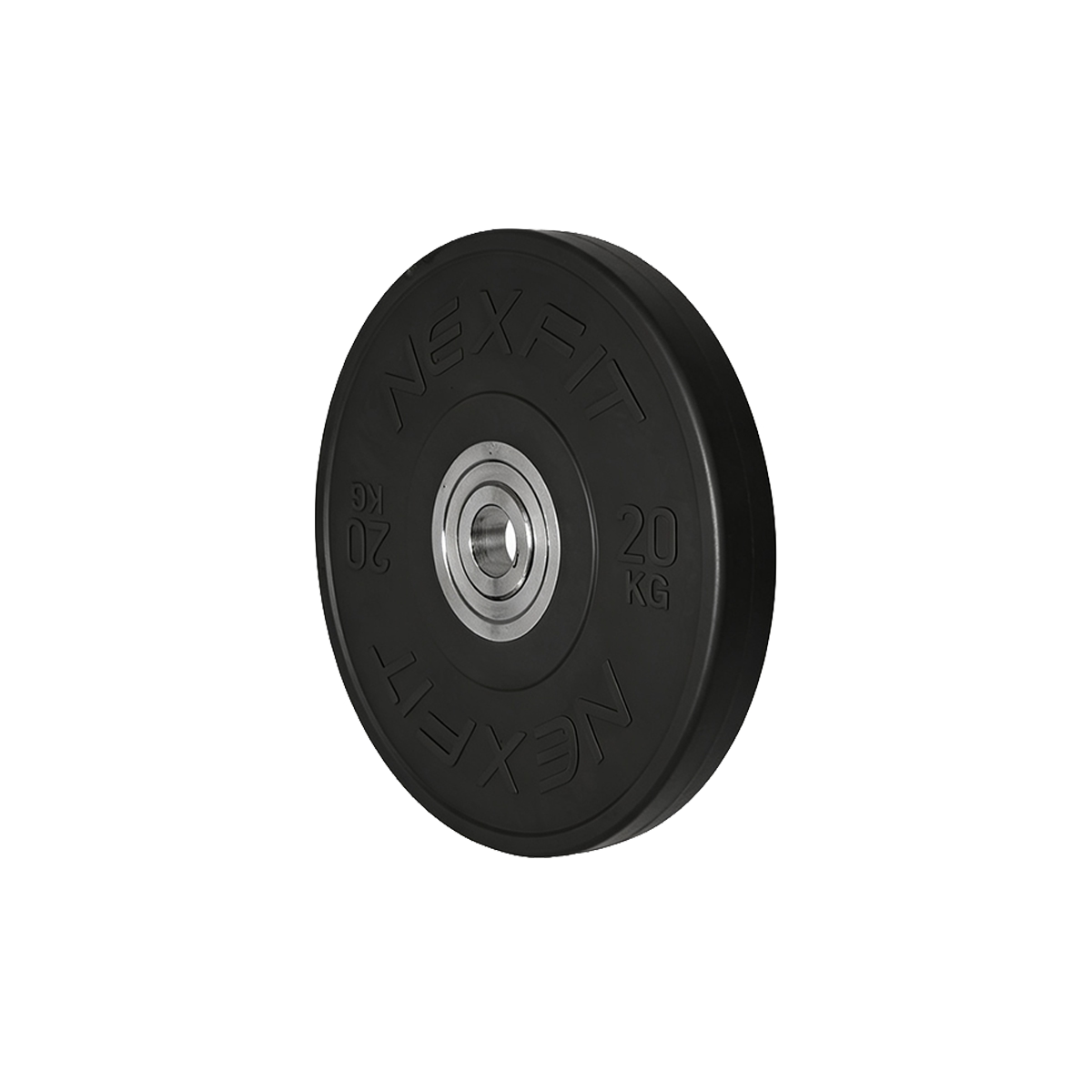 Disco De Pesas 20 Kg Color Negro Nexfit - Miniatura 2