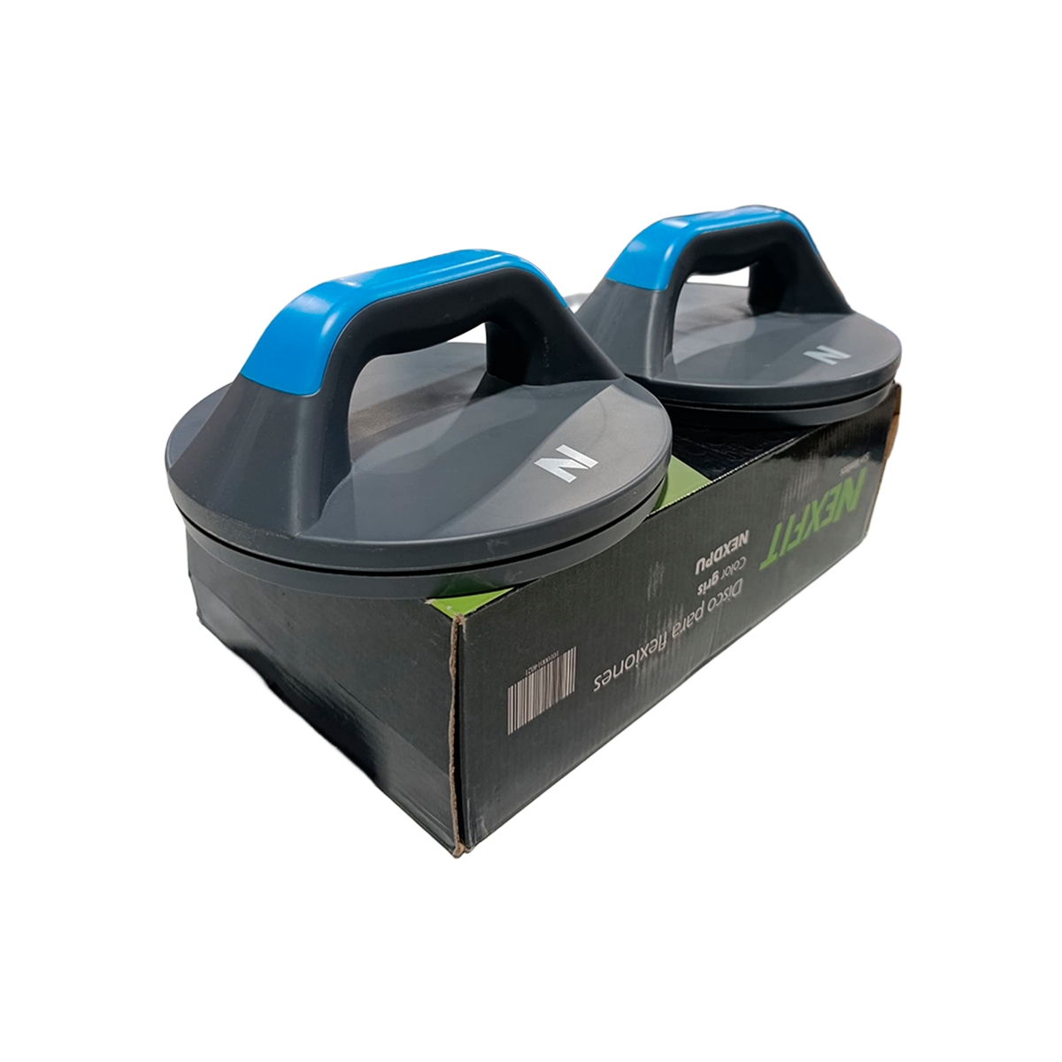 Disco Para Flexiones Color Gris Nexfit - Miniatura 2