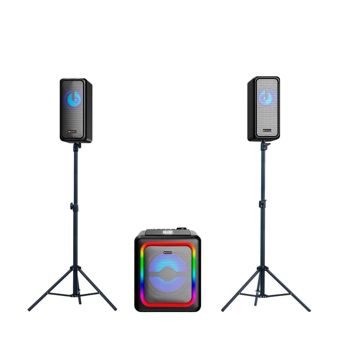 Cornetas Subwoofer Bluetooth Color Negro 120W Sansui