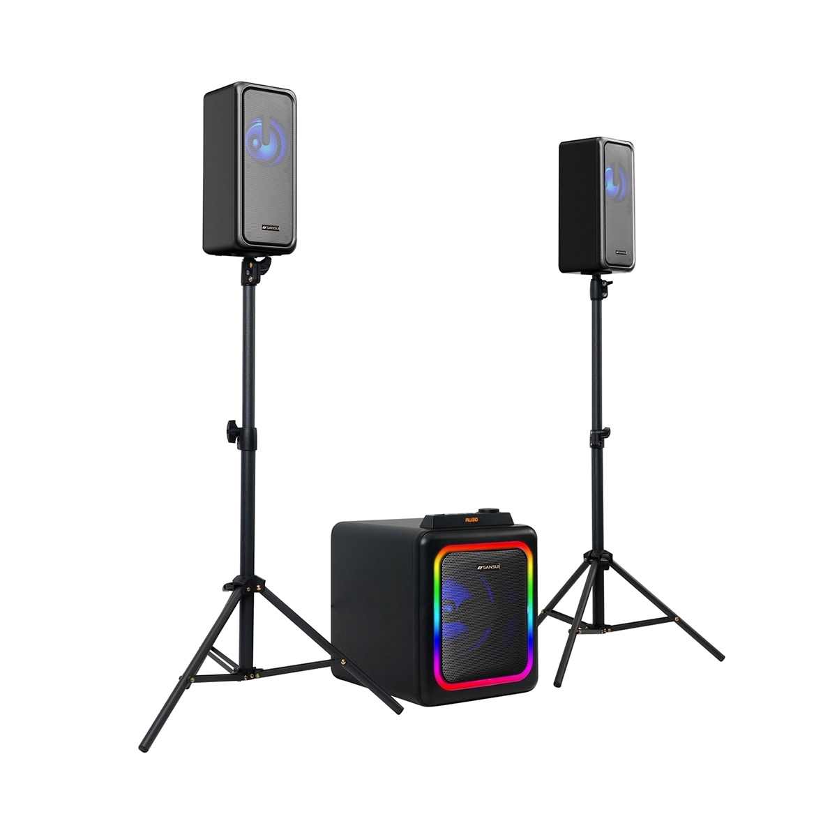 Cornetas Subwoofer Bluetooth Color Negro 120W Sansui - Miniatura 2