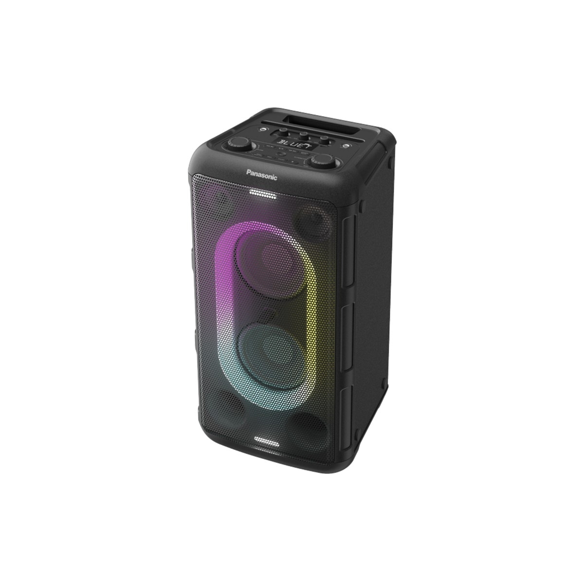 Corneta Portátil Inalámbrica con Bluetooth de 150W y Luces LED Color Negro Panasonic - Miniatura 2