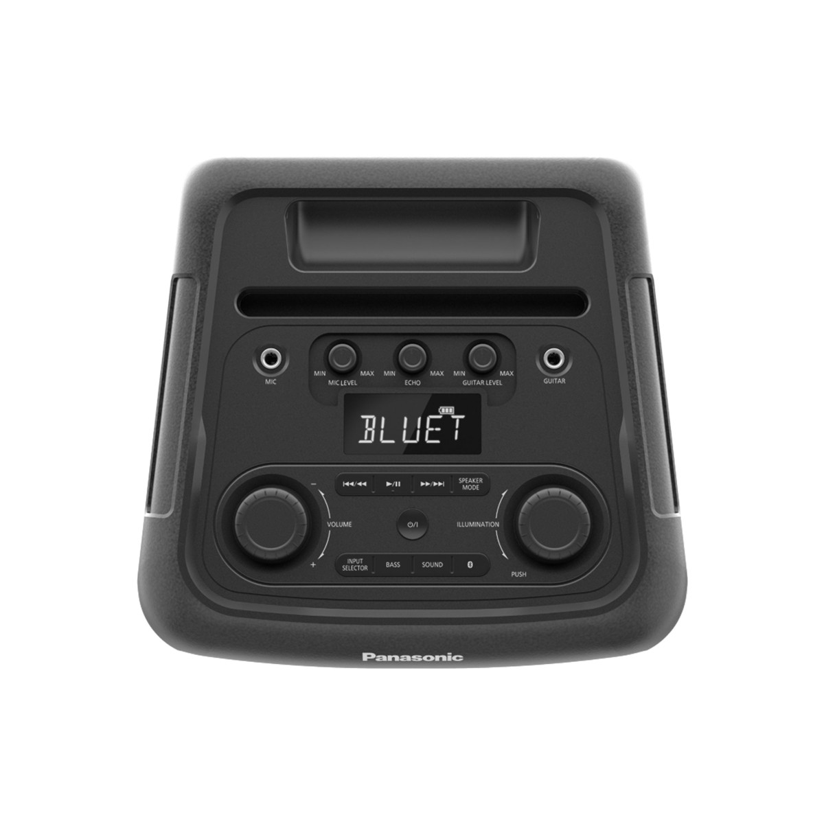 Corneta Portátil Inalámbrica con Bluetooth de 150W y Luces LED Color Negro Panasonic - Miniatura 3