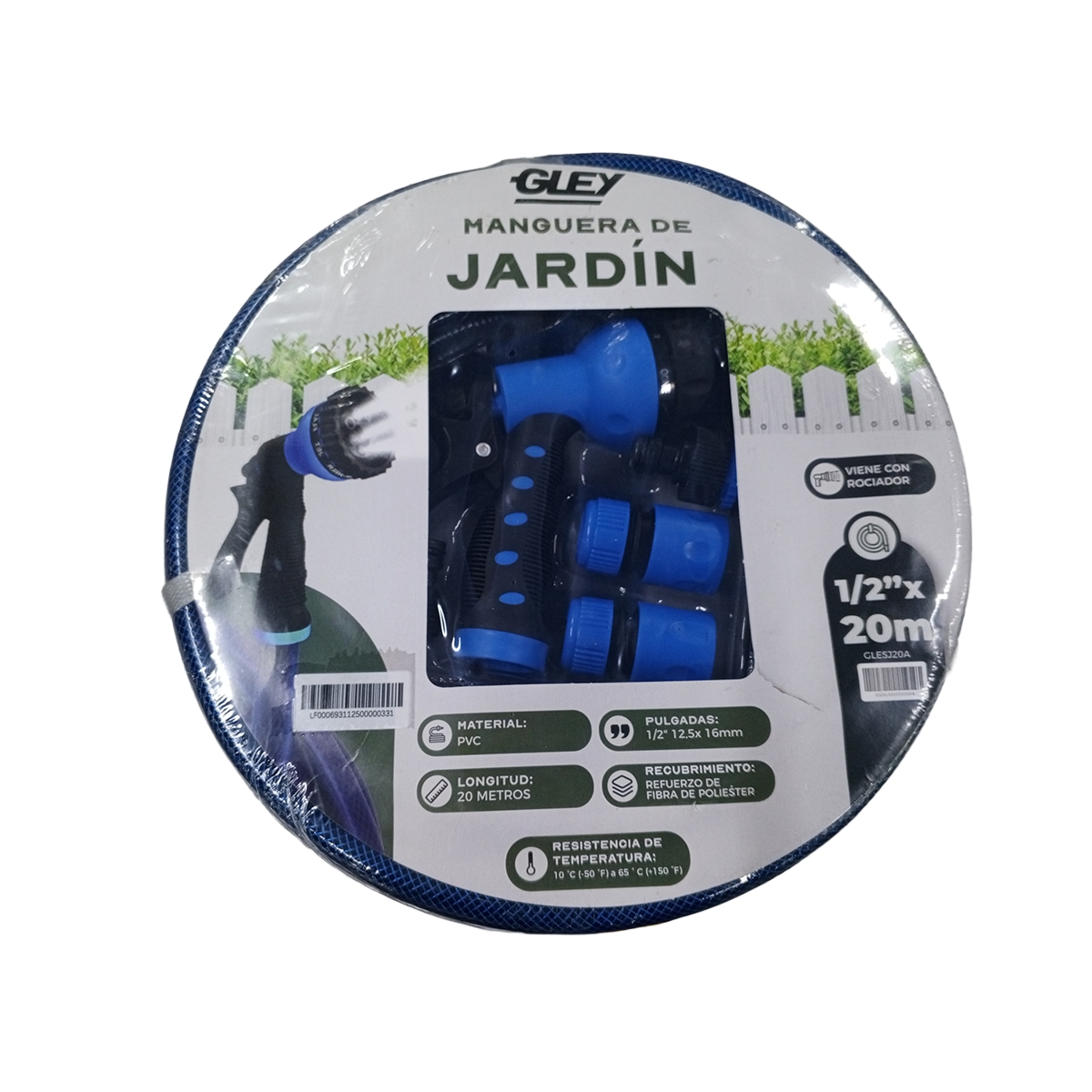 Set De Manguera Para Jardín 15 Metros Color Azul G-Ley - Miniatura 3