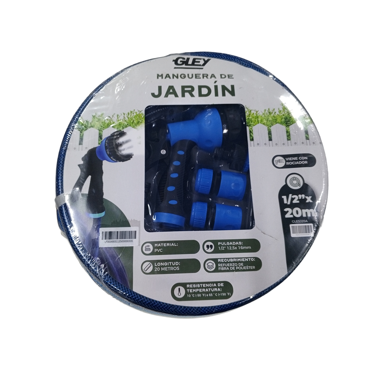 Set De Manguera Para Jardín 20 Metros Color Azul G-Ley - Miniatura 3