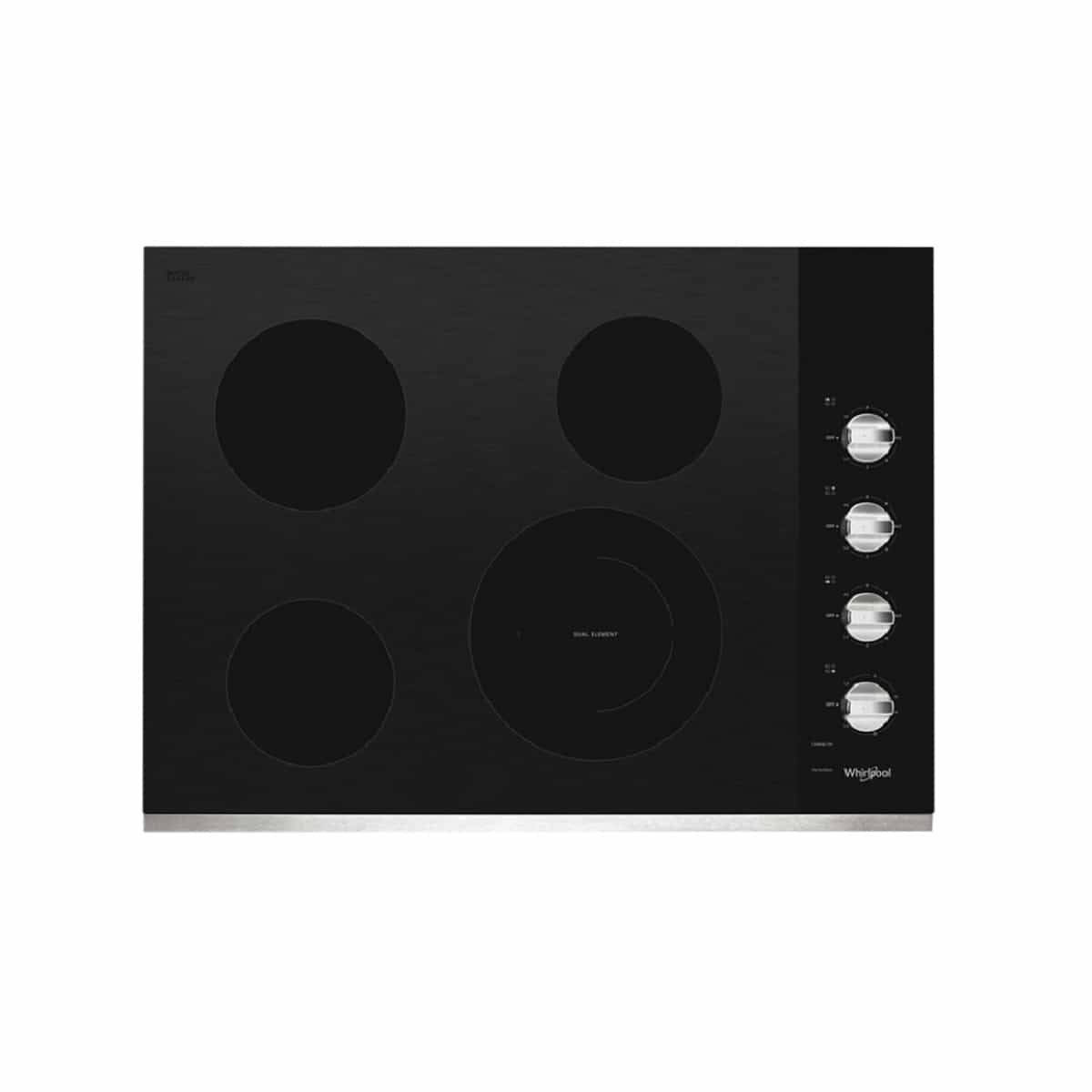 Tope de Cocina Eléctrico 75 Cm Vitrocerámica Color Plata Whirlpool