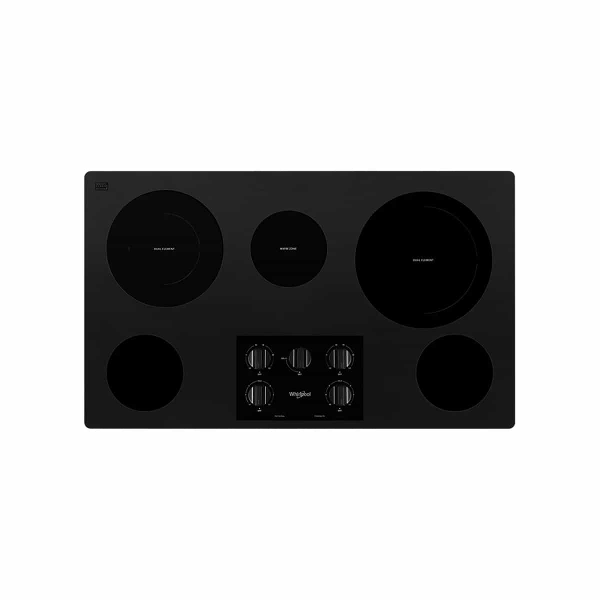 Tope de Cocina Eléctrico 90 Cm Vitrocerámica Color Negro Whirlpool