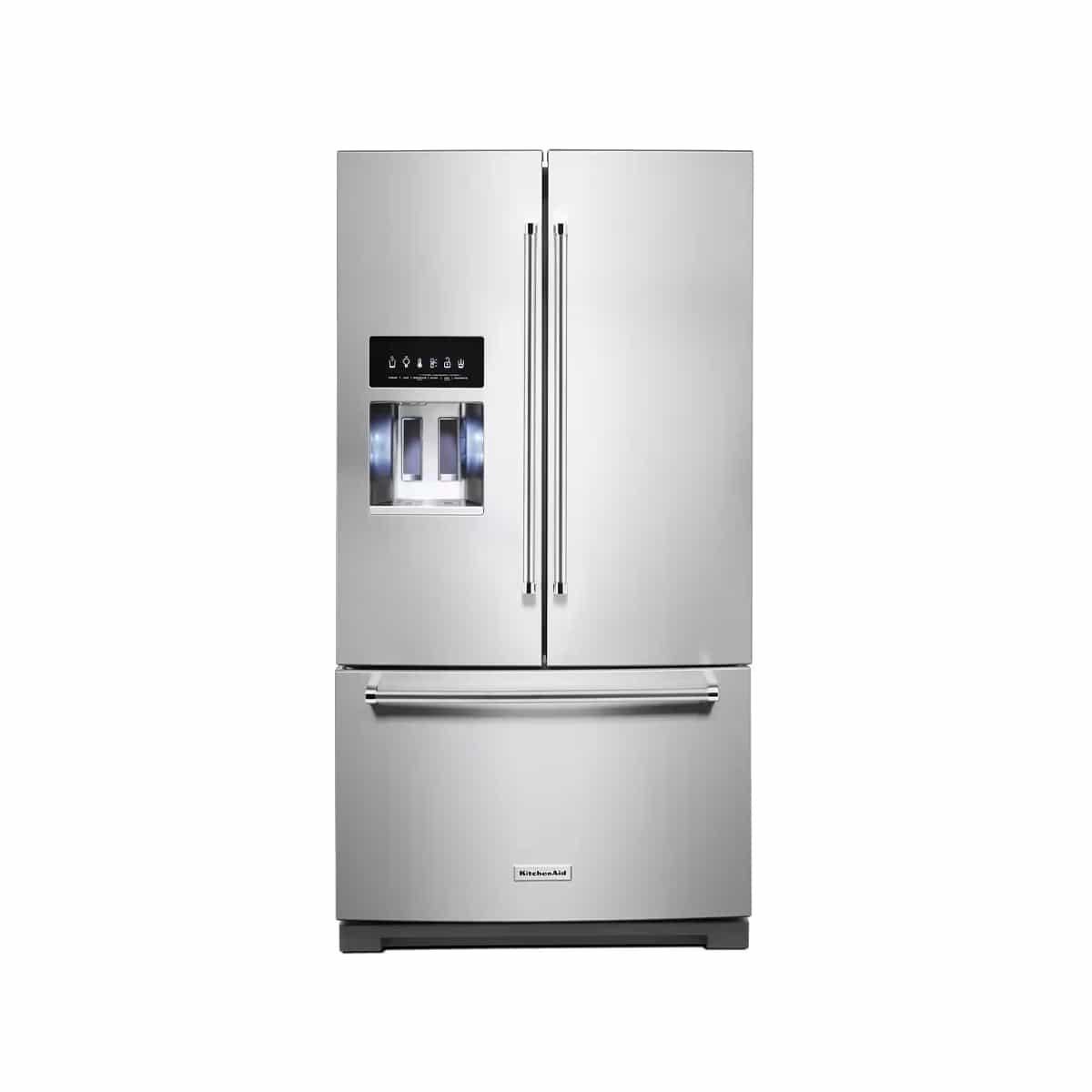 Nevera French Door Con Dispensador De 27 Pies Color Plata KitchenAid