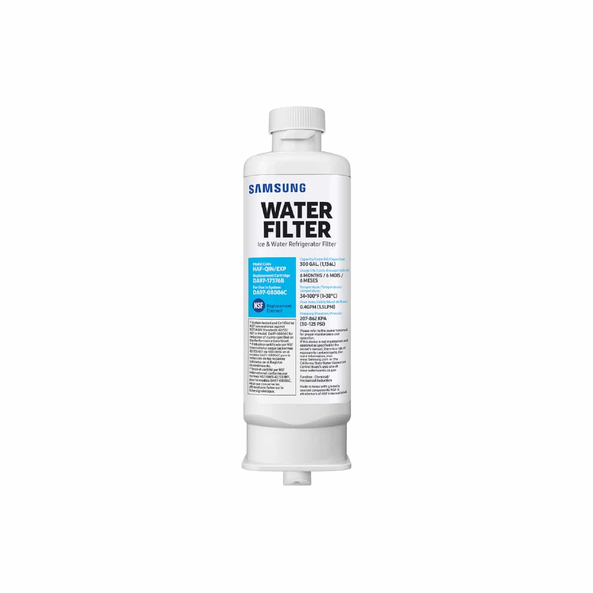 Filtro de Agua para Refrigerador HAF-QIN en Color Blanco Samsung
