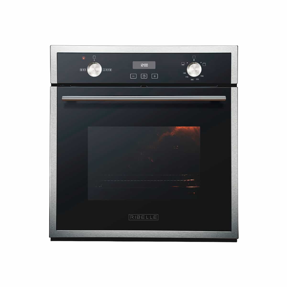 Horno Empotrable Mixto Gas Y Eléctrico Con Vidrio Templado De 24 Pulgadas Ribelle