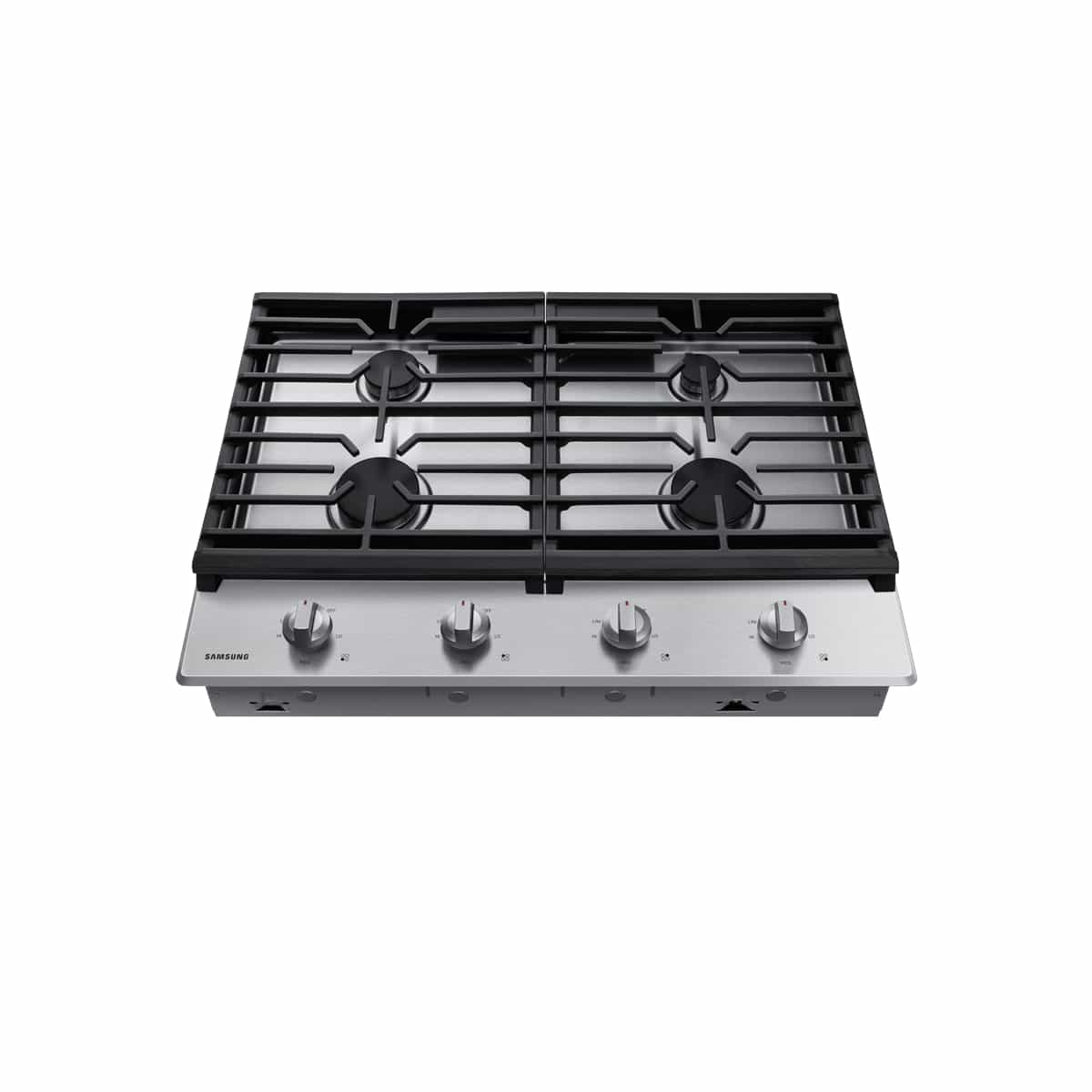 Tope de Cocina a Gas de 75 cm con 4 Hornillas en Acero Inoxidable Color Plata Samsung