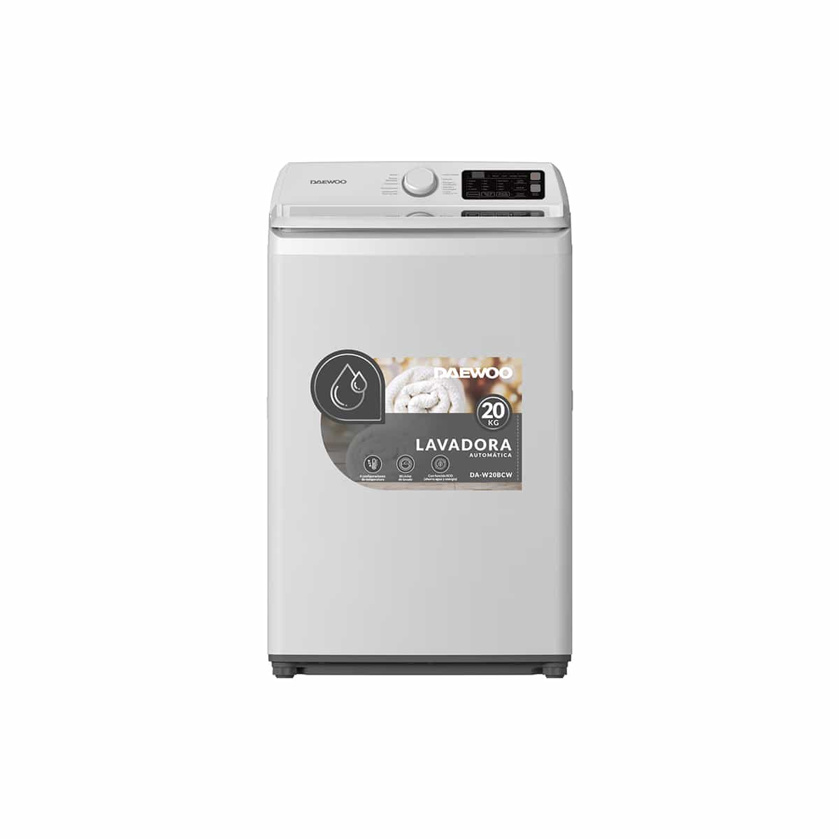 Lavadora Automática Carga Superior De 20 Kg Color Blanco Daewoo