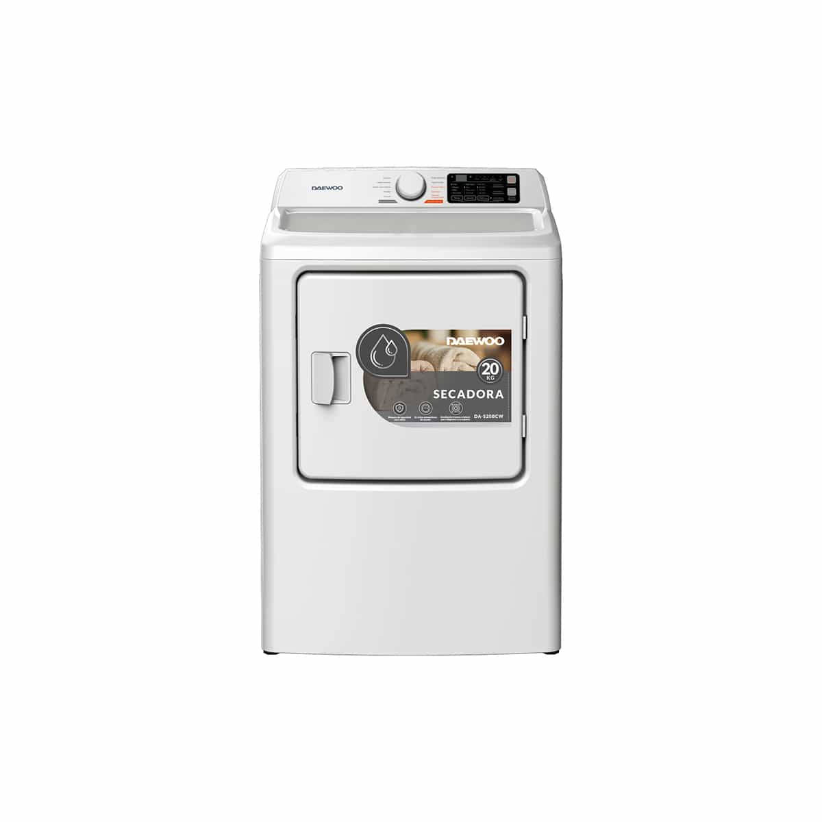 Secadora De Carga Superior 20 Kg Color Blanco Daewoo