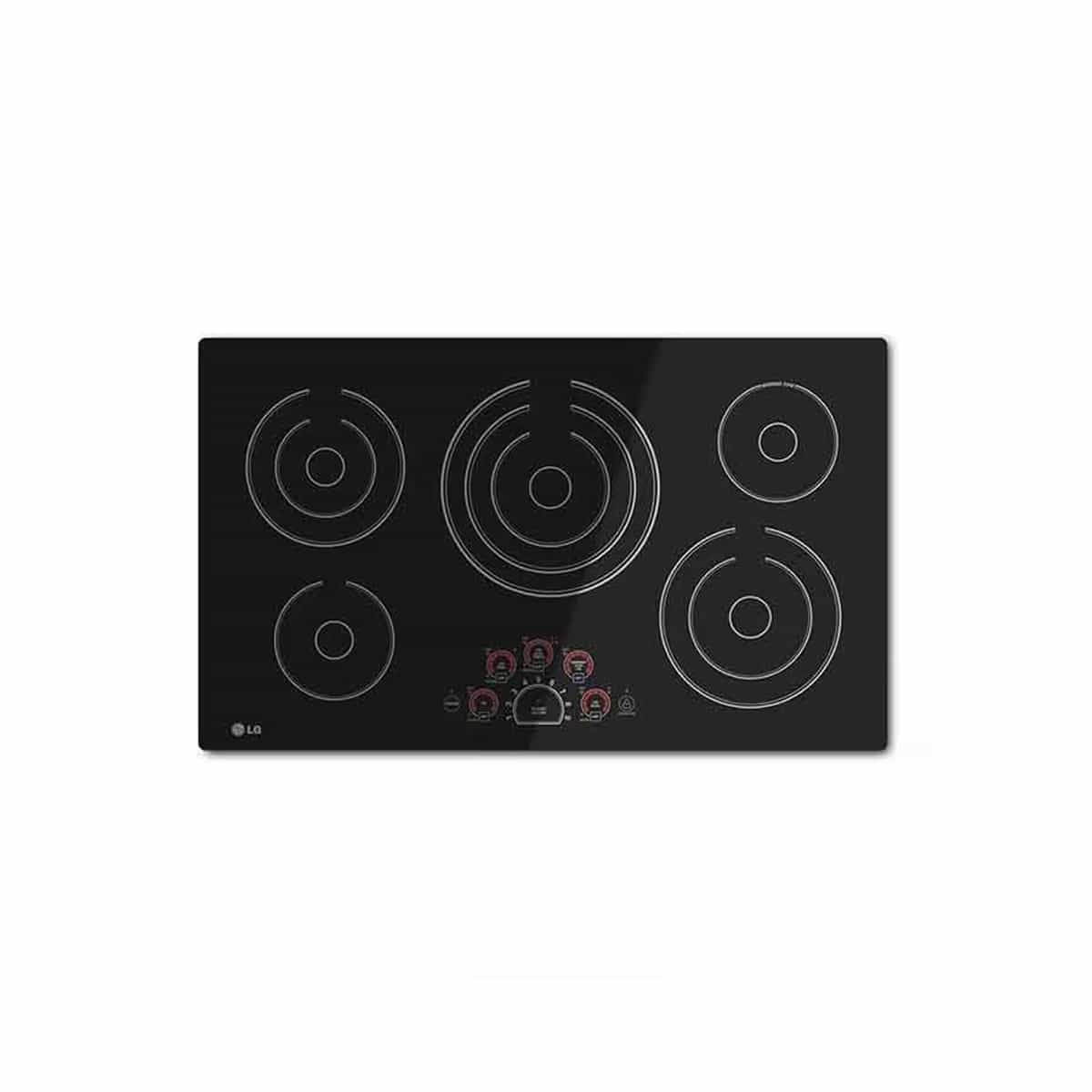 Tope De Cocina Eléctrico 90 Cm Y 5 Hornillas Negro LG