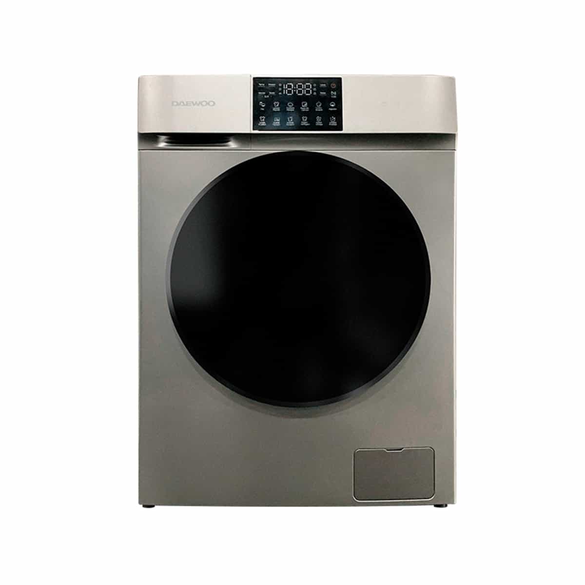 Lavadora Y Secadora Carga Frontal De 12kg Color Gris Daewoo