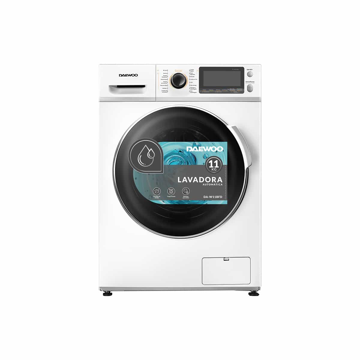 Lavadora Carga Frontal De 11 Kg Color Blanco Daewoo