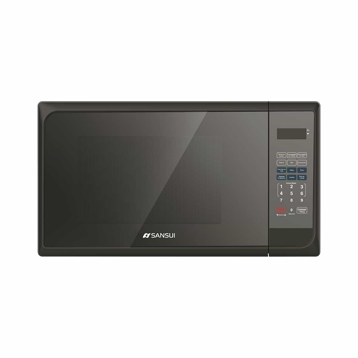 Microondas de 0.8 Pies Cubicos Color Negro Sansui