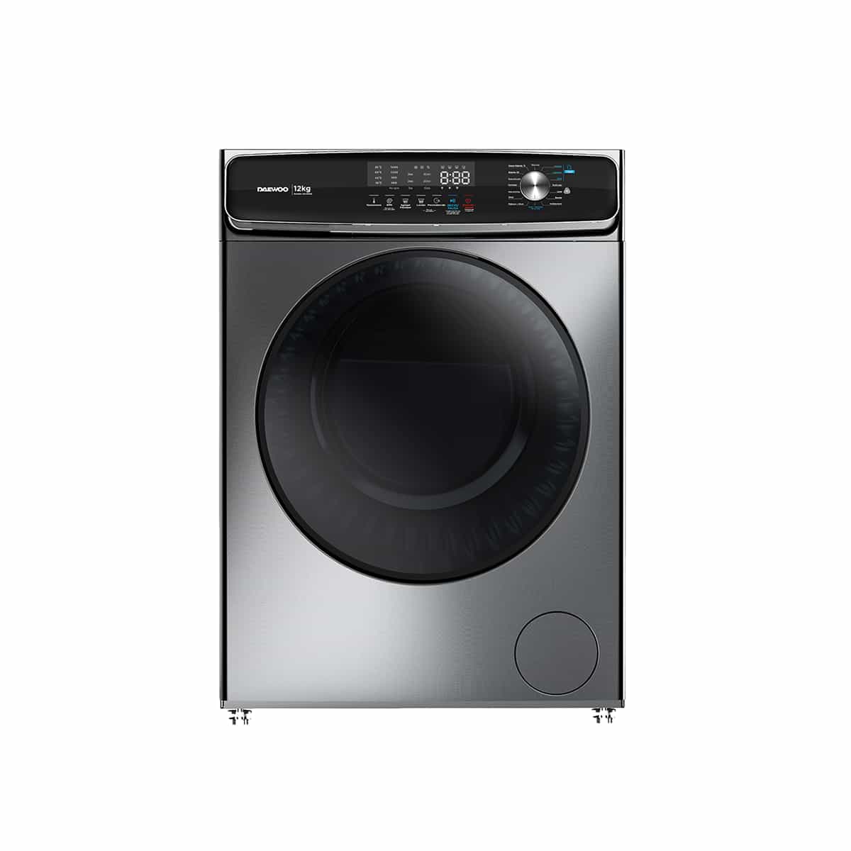 Lavadora Carga Frontal De 12 Kg Inverter Color Gris Daewoo