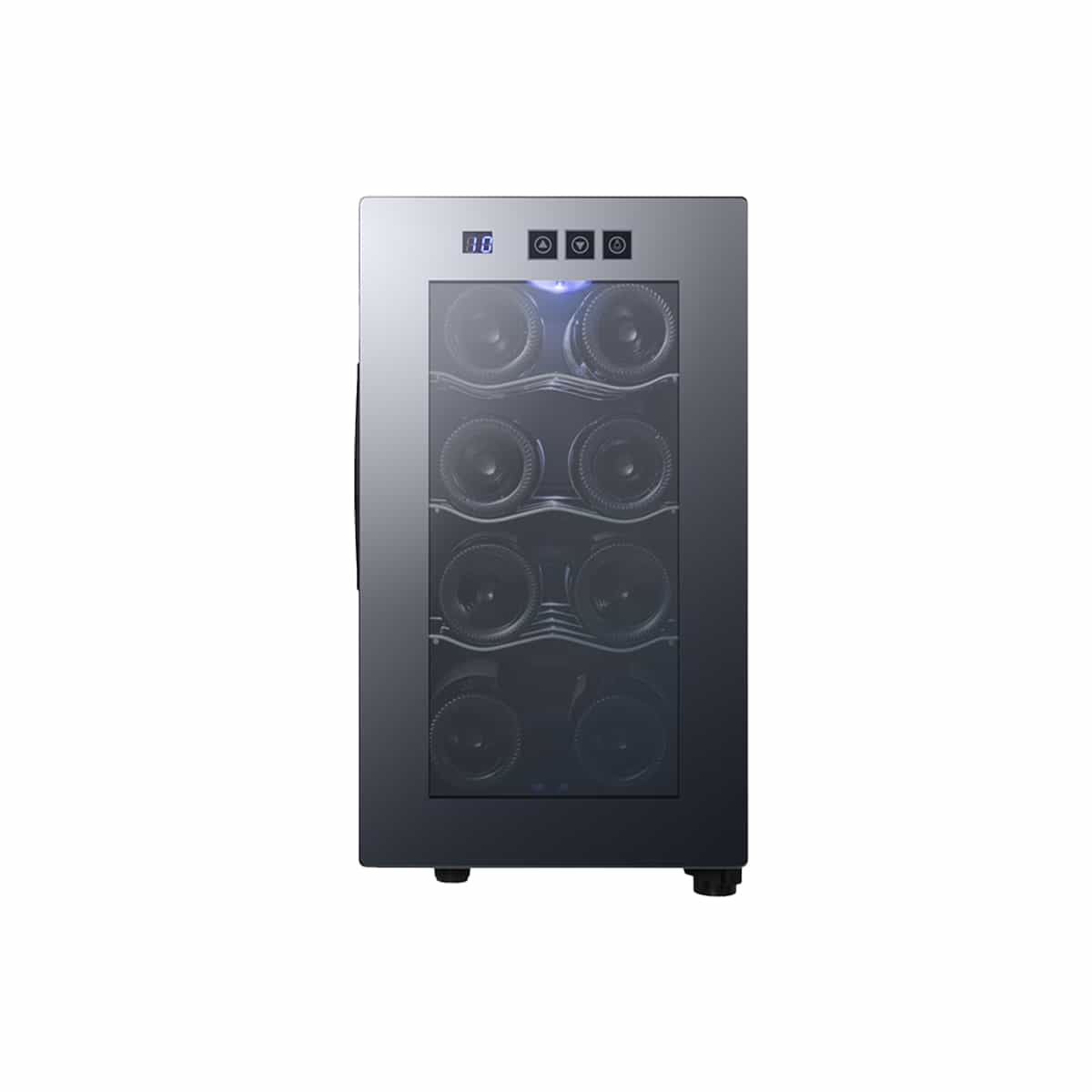 Vinera De 8 Botellas Color Negro Ribelle