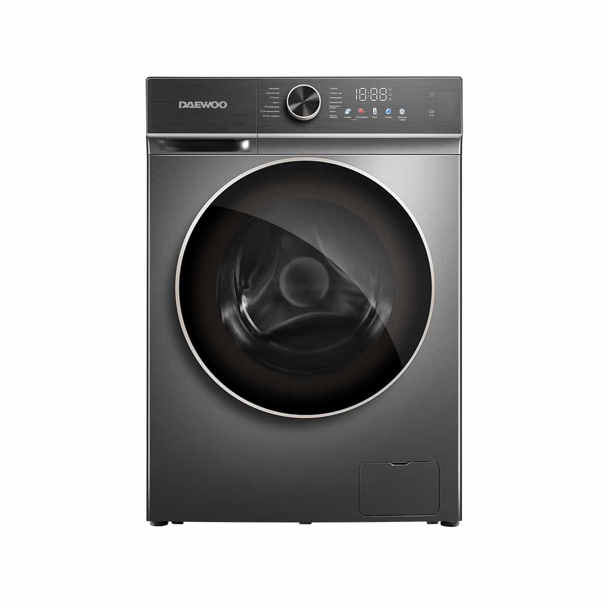 Lavadora Y Secadora Carga Frontal De 12 Kg Inverter Color Gris Daewoo