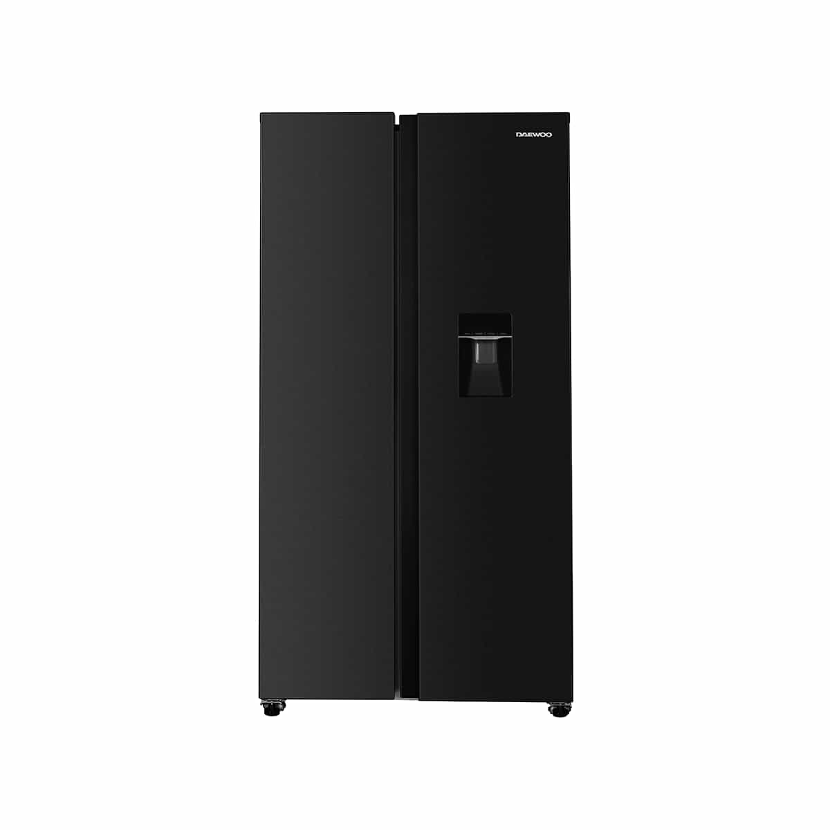Nevera Side By Side Inverter 20 Pies Con Dispensador de Acero Inoxidable color Negro Daewoo