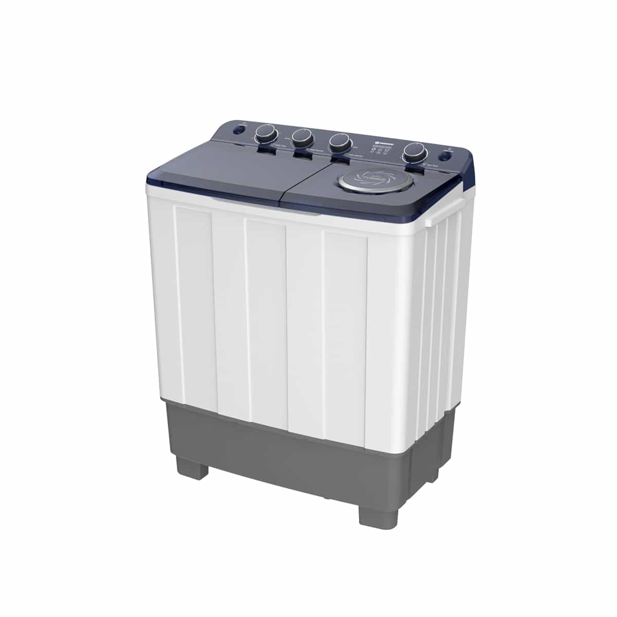 Lavadora Semiautomática Doble Tina De 12 Kg Color Gris Daewoo