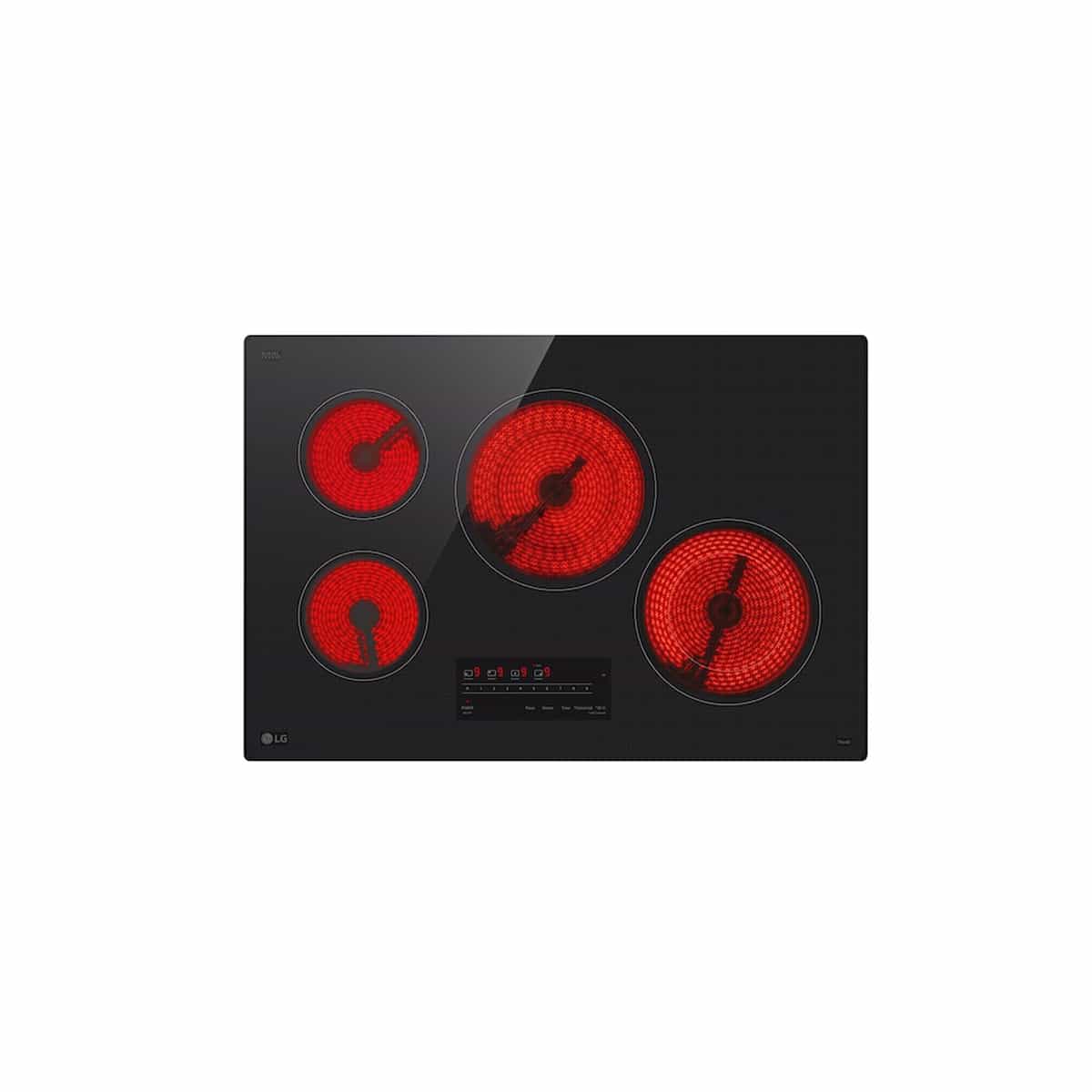 Tope De Cocina Eléctrico 75 Cm Vitrocerámica De 4 Hornillas LG