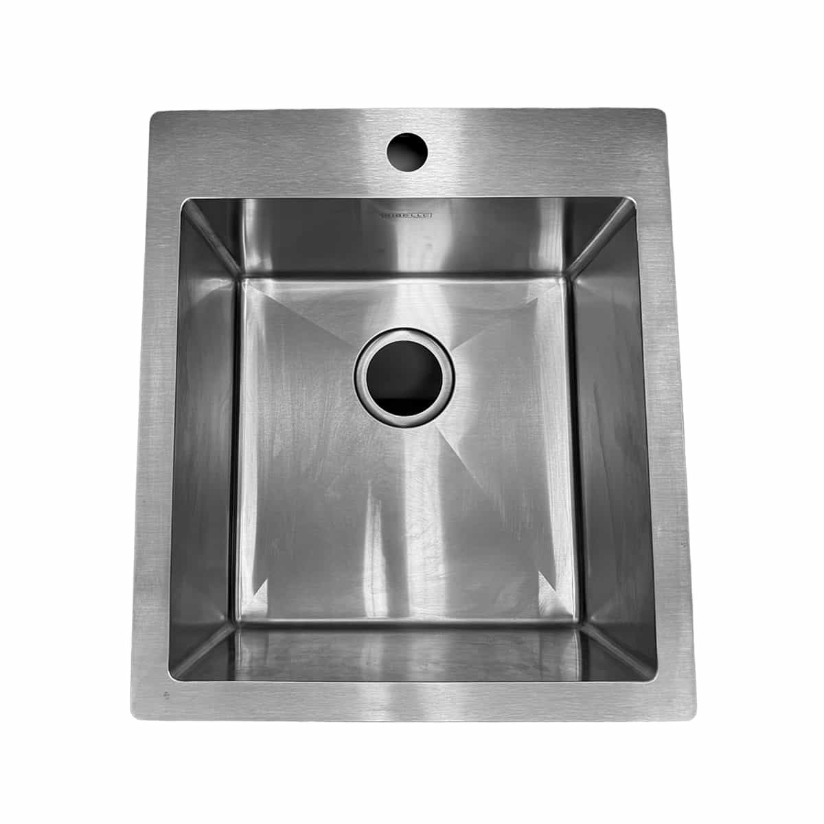 Fregadero Sencillo Sobre Tope Acero Inoxidable Ribelle