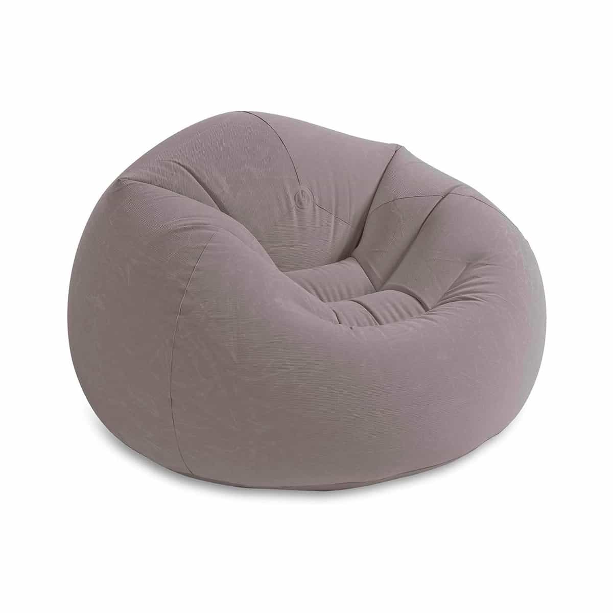Silla Puff Inflable Color Gris Intex
