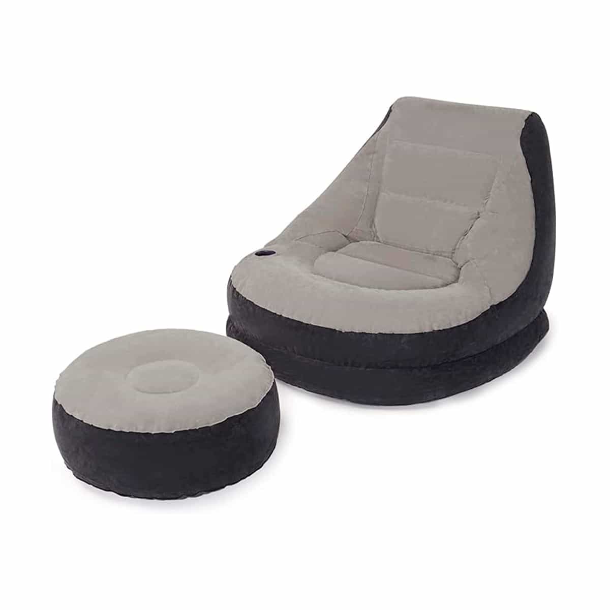 Sillón Inflable Con Reposadera Color Azul Oscuro Intex