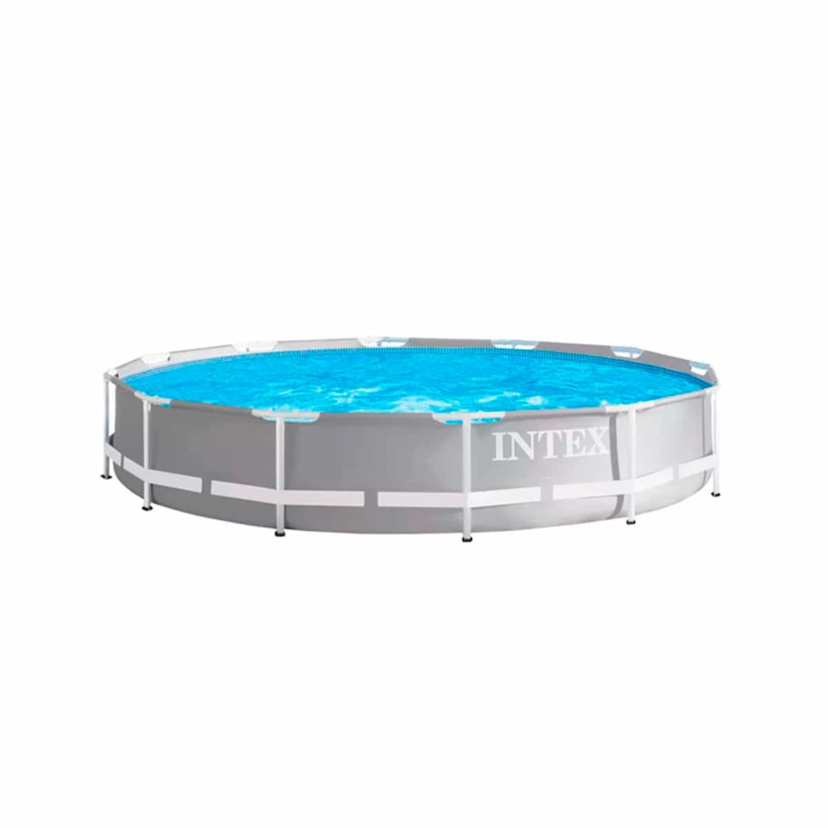 Piscina Redonda Estructural Color Gris Intex