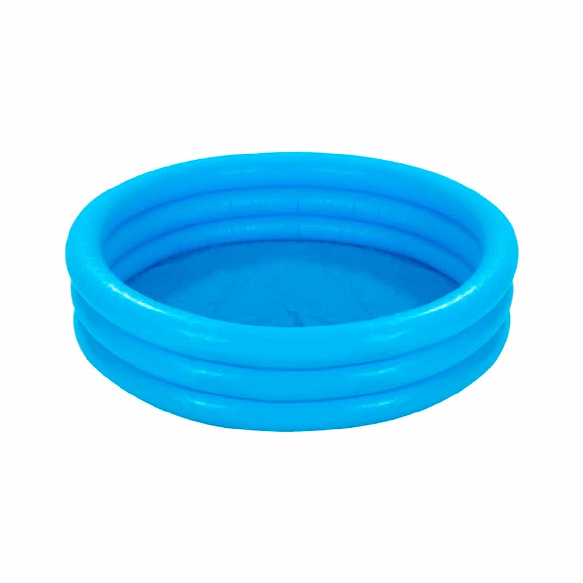 Piscina Redonda Inflable De Tres Aros Color Azul Intex