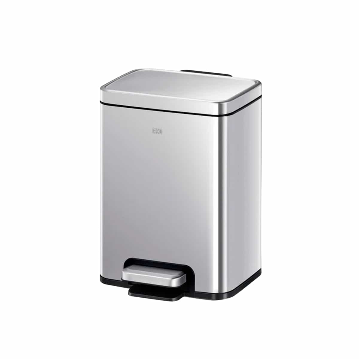 Papelera de Pedal Base Antirresbalante 6 Litros color gris Eko