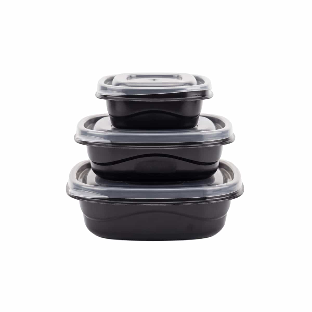 Envases Para Alimentos Plástico Tapa 30 Piezas Negro Rubbermaid