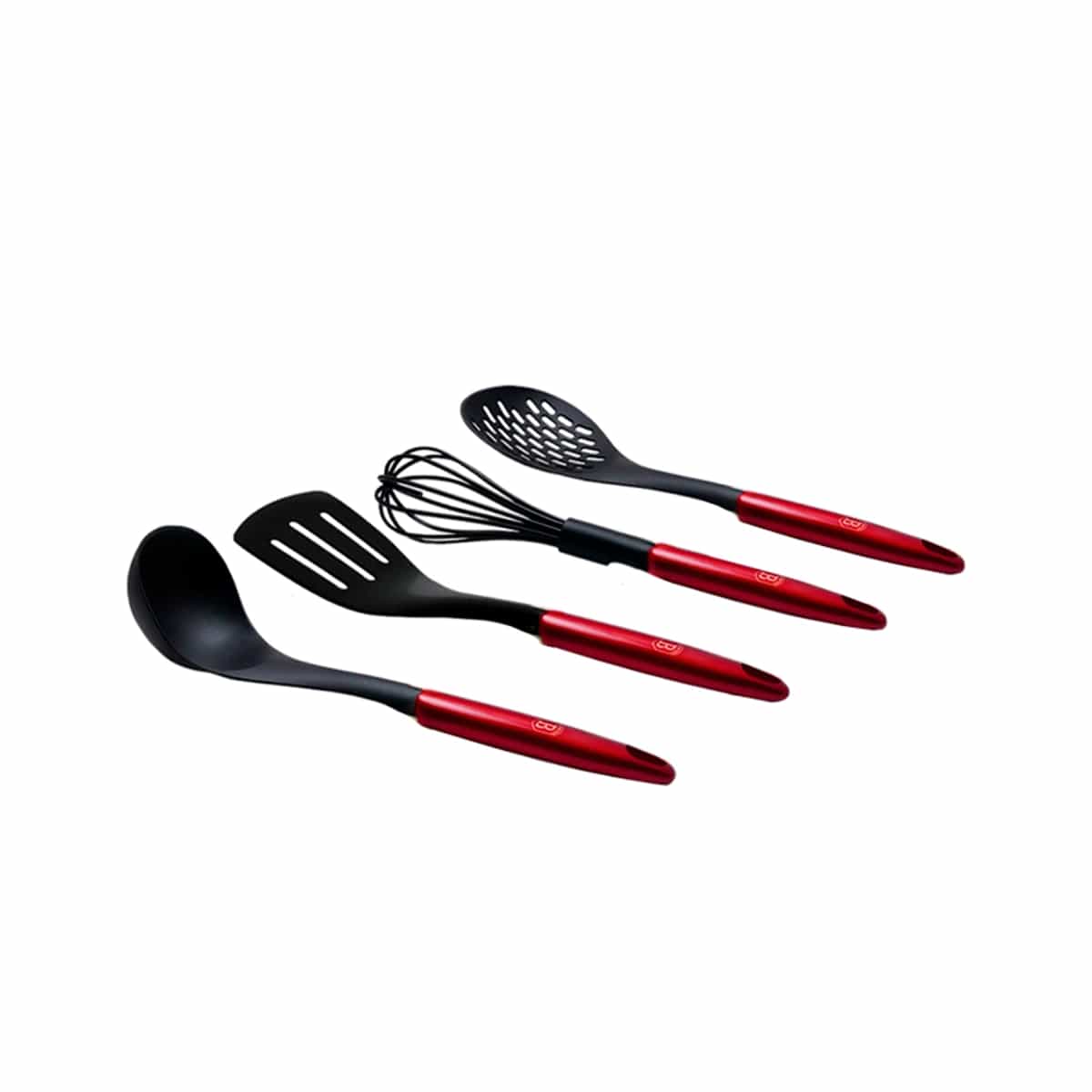 Juego De Utensilios 4 Piezas Color Rojo Borgoña Berlinger Haus