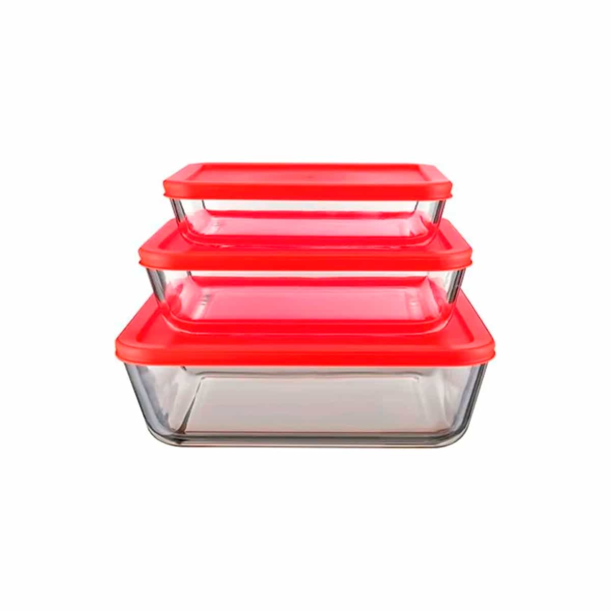 Juego De Moldes Cuadrados De 3 Piezas Pyrex