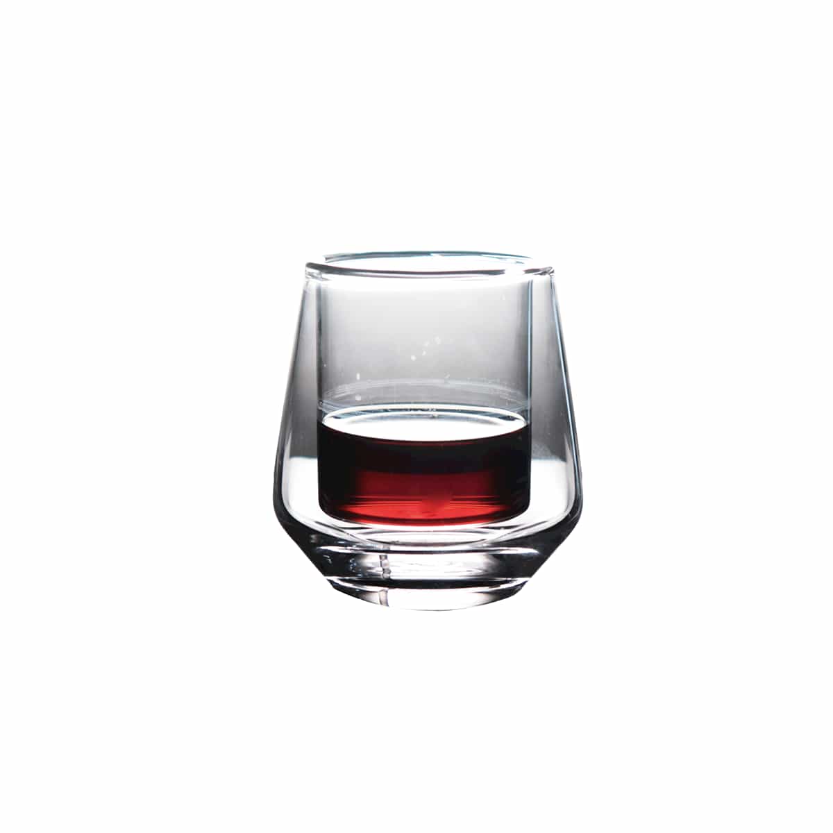 Set De Vasos Cortos Vidrio Templado Doble Pared 4 Piezas Hamilton Beach