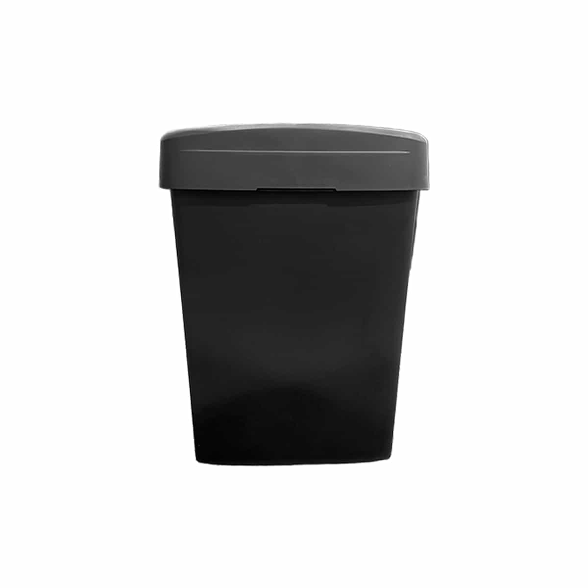Papelera Con Tapa 30 Litros Color Negro Ezy Storage