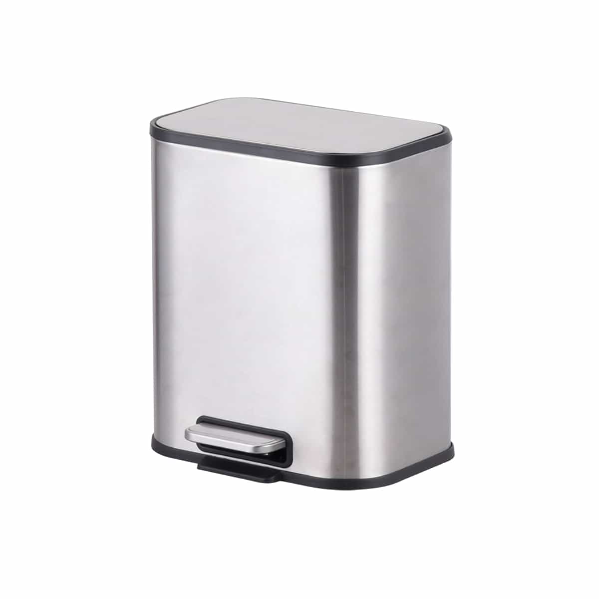Basurero 5 Litros color gris Basic Home
