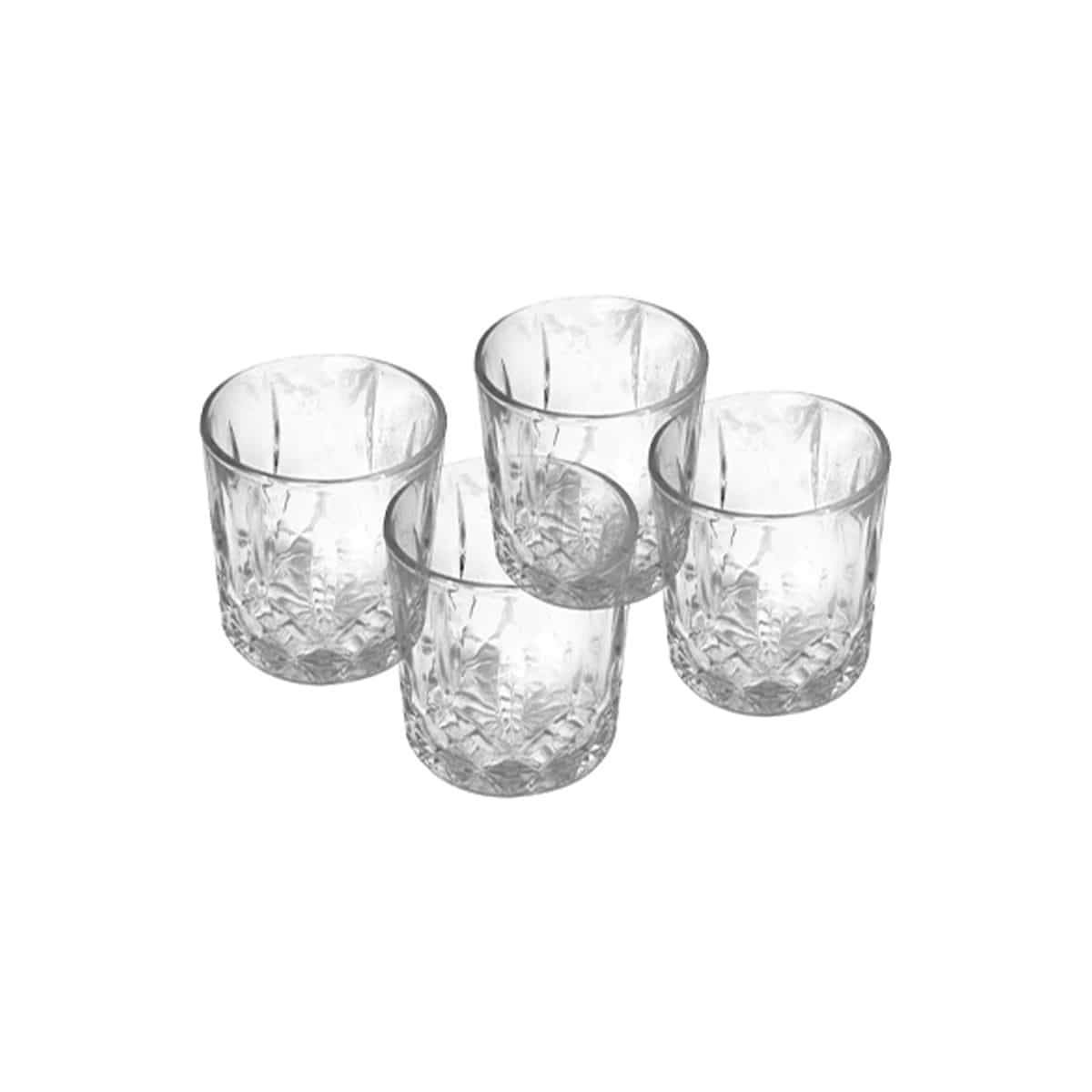 Vasos De Vidrio 4 Piezas Oslo
